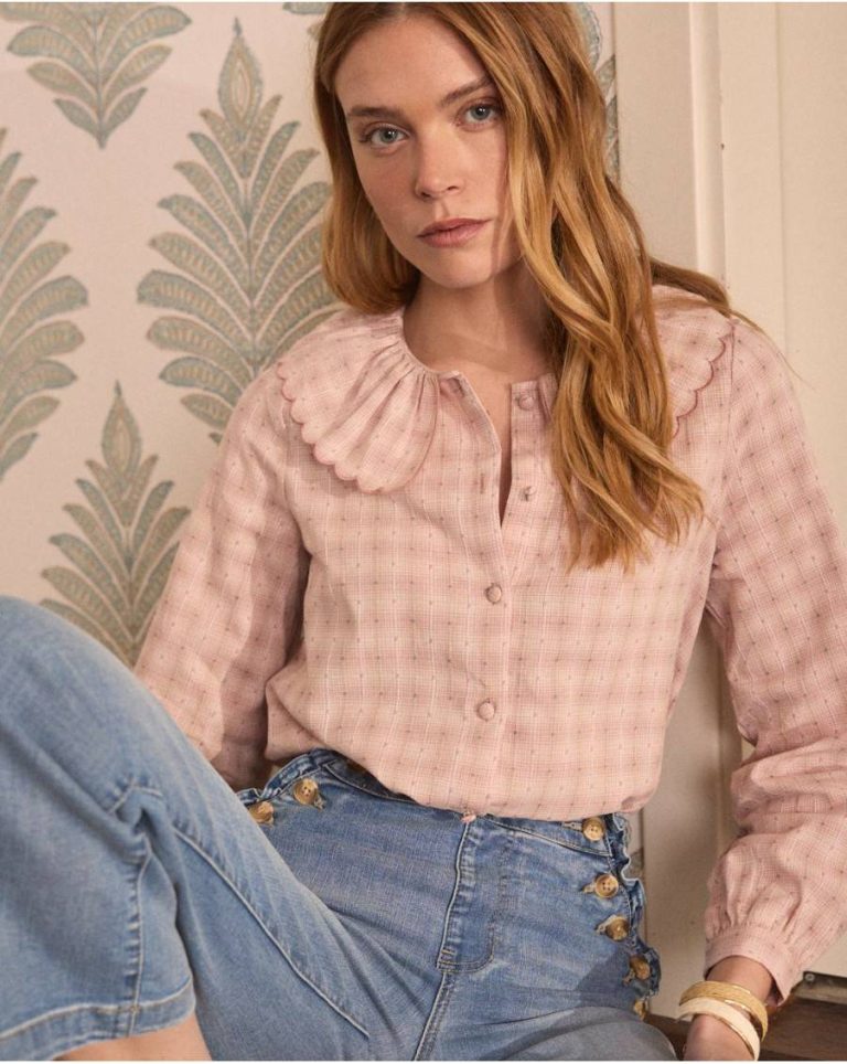 Rose Blouses And Shirts Polín Et Moi Madeleine Printed Blouse Women - Image 3