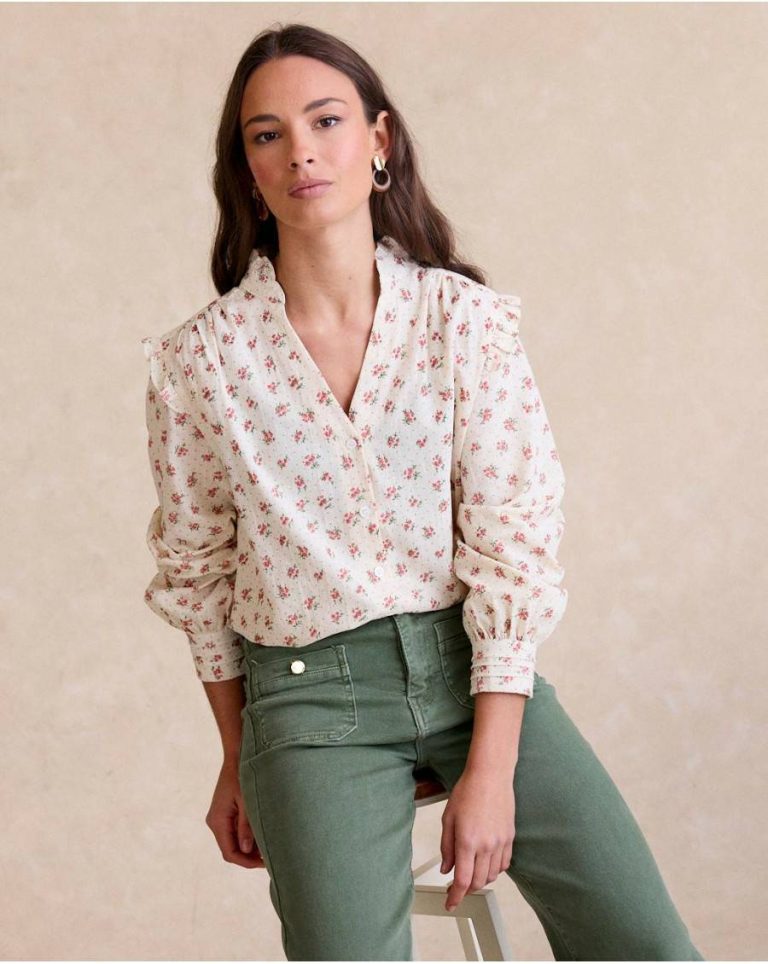 Rune Flowers Shirt Blouses And Shirts Raw Polín Et Moi Women - Image 2