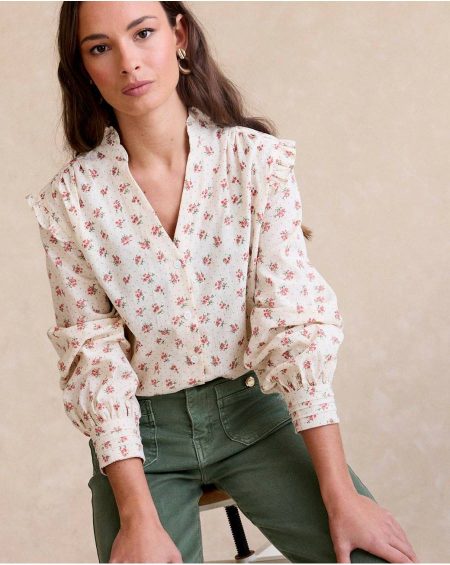 Rune Flowers Shirt Blouses And Shirts Raw Polín Et Moi Women