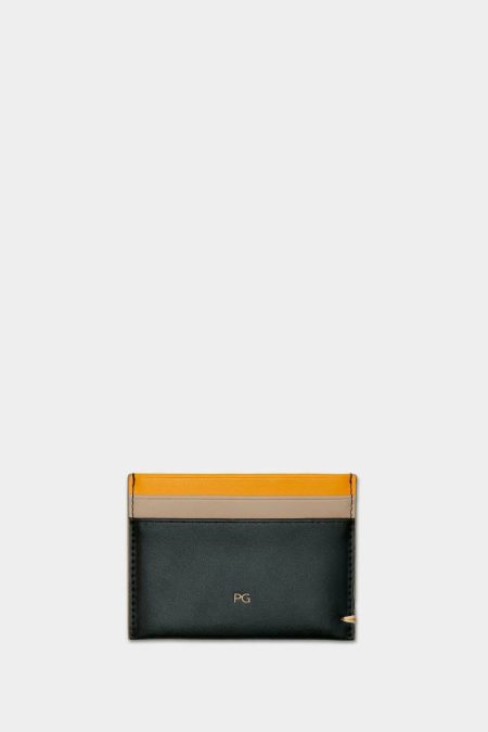 Sail Logo Card Holder Black Purificacion Garci Men Card Holders And Coin Purses