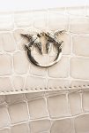 Sand-Light Gold Pinko Galleria Small Wallet In Shiny Croc-Print Leather Leather Goods - Image 5