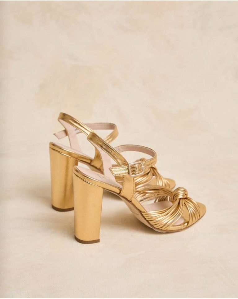 Sandals Knotted Clotis Sandal Polín Et Moi Women Gold - Image 3