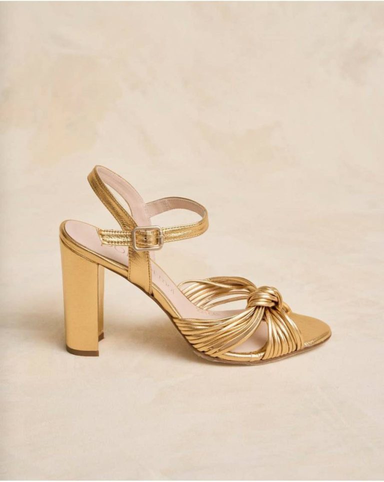Sandals Knotted Clotis Sandal Polín Et Moi Women Gold - Image 4