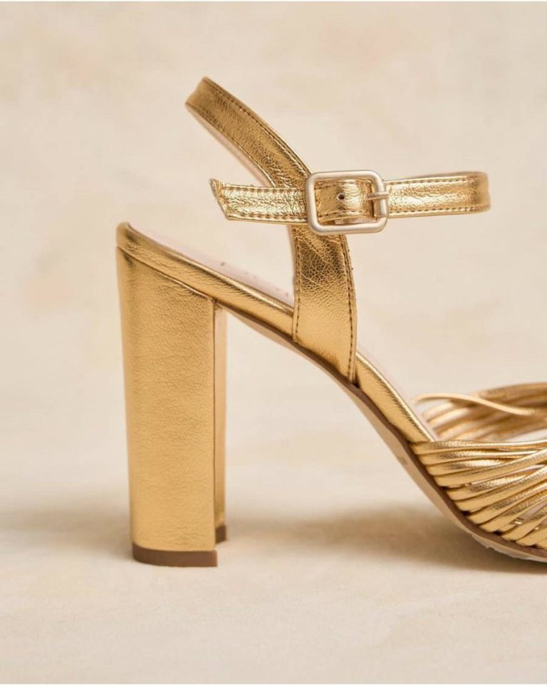 Sandals Knotted Clotis Sandal Polín Et Moi Women Gold - Image 5
