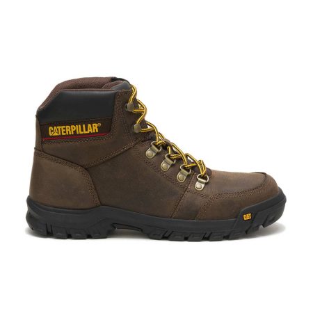 Seal Brown Cat Men Boots Men's Outline Work Boot