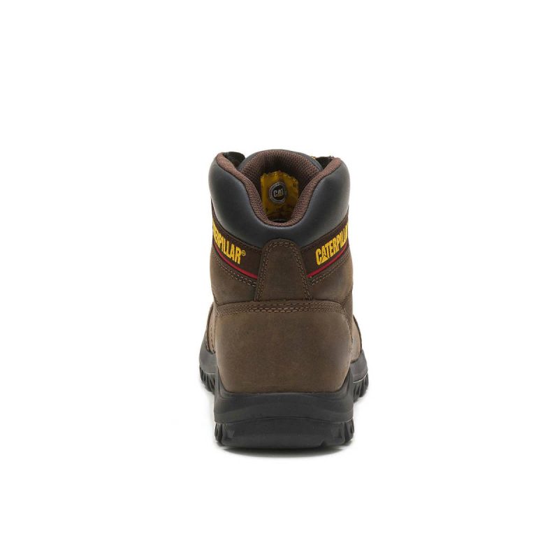 Seal Brown Cat Men Boots Men's Outline Work Boot - Image 5