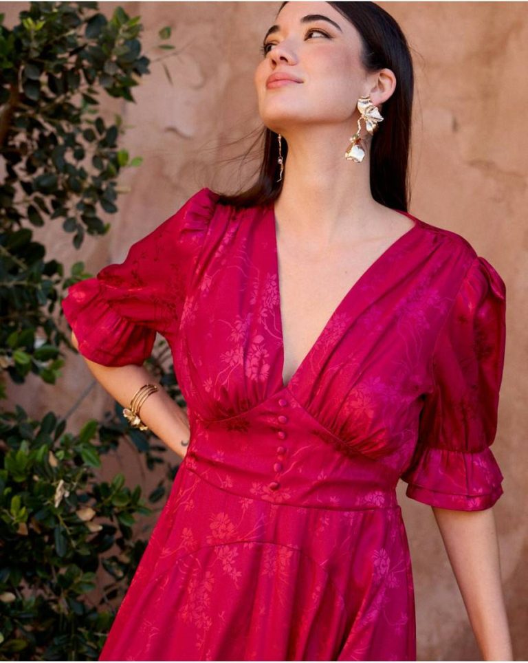 Serena Neckline Dress Women Polín Et Moi Cherry Maternity - Image 2
