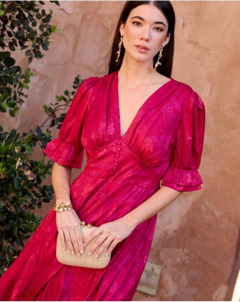 Serena Neckline Dress Women Polín Et Moi Cherry Maternity - Image 3