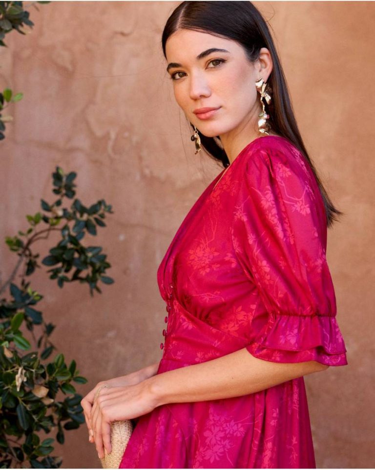 Serena Neckline Dress Women Polín Et Moi Cherry Maternity - Image 4