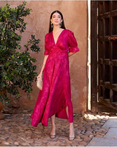 Serena Neckline Dress Women Polín Et Moi Cherry Maternity