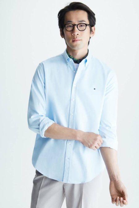Shirts Men Pg Tape Twill Shirt Sky Blue Purificacion Garci