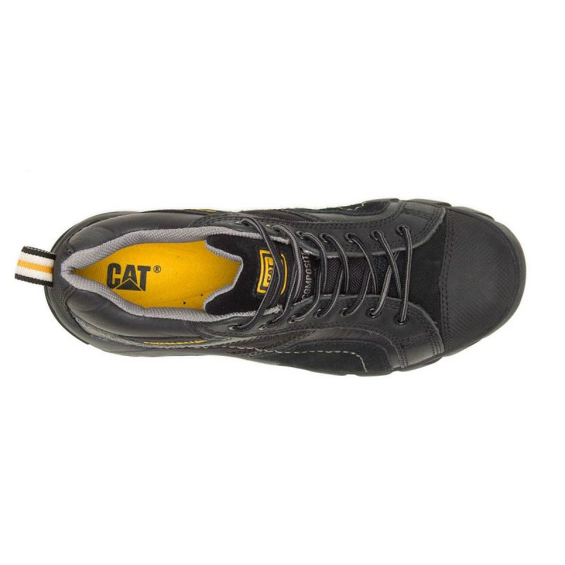 Shoes Black Men's Argon Composite Toe Work Shoe Men Cat - Image 5