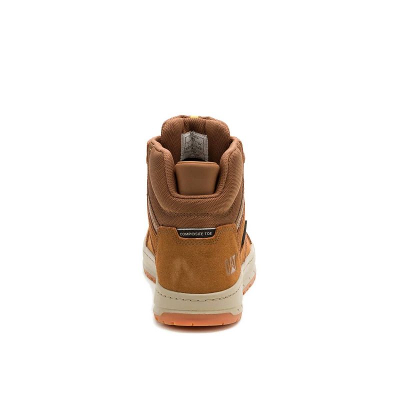 Shoes Men Men's Streamline Court Mid Composite Toe Work Shoe Cat Chipmunk - Image 5