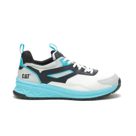Shoes Men's Streamline Runner Carbon Composite Toe Work Shoe Cat Bright White/Blue Men