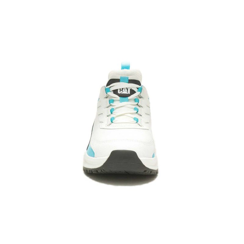 Shoes Women Women's Streamline Runner Carbon Composite Toe Work Shoe Bright White/Blue Cat - Image 3
