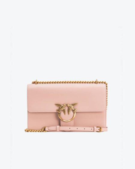 Shoulder Bags Classic Love Bag One Simply Pinko Pink/Dusty Pink-Antique Gold