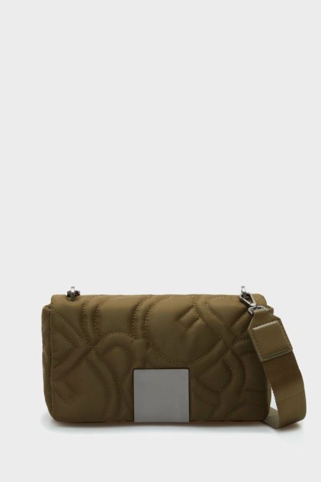 Shoulder Bags Khaki Homenaje Acolchado Crossbody Bag Women Purificacion Garci