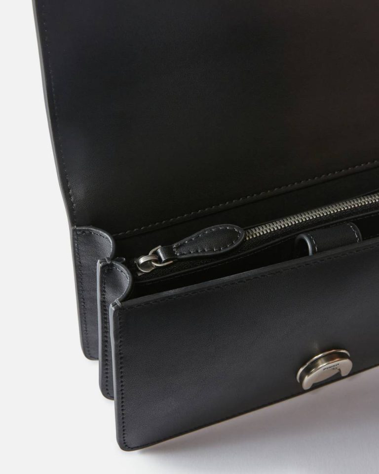 Shoulder Bags Mini Love Bag One Simply Pinko Black-Old Silver - Image 4