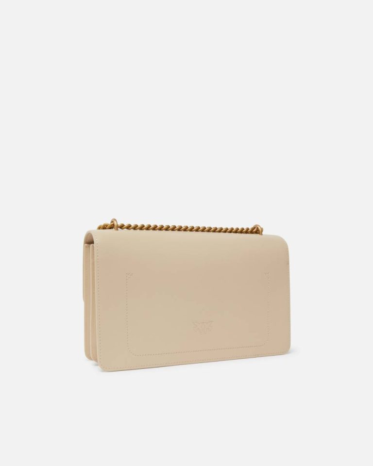 Shoulder Bags Pinko Beige-Smoke Grey-Antique Gold Classic Love Bag One Simply - Image 2