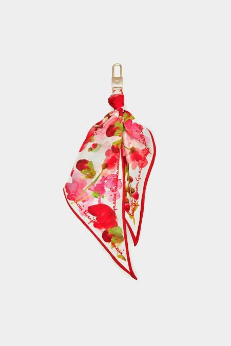 Silk Scarf Bag Charm Purificacion Garci Women Multicolor Charms And Straps