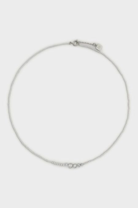 Silver/Crystal/Pearl Women Crystal Purificacion Garci Radiant Pearl Necklace