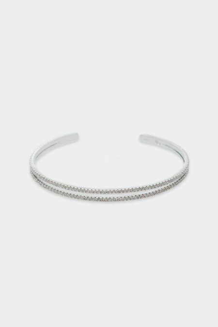Silver Radiant Bracelet Women Crystal Purificacion Garci