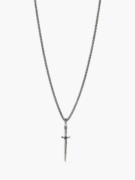 Silver Silver Dagger Necklace John Varvatos Jewelry Men