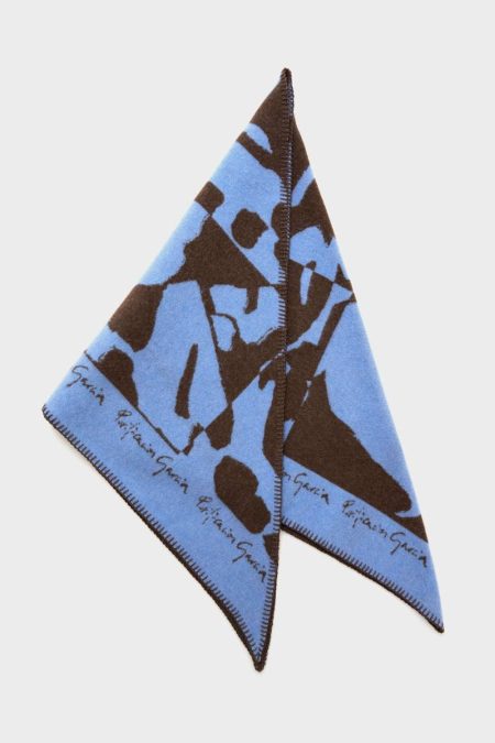 Sky Blue/Brown Scarves Cala Wool Scarf Purificacion Garci Women