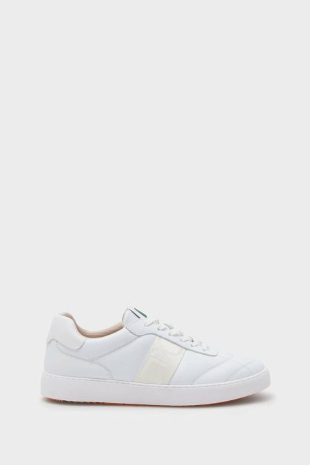Sneakers White Cinta Pg Leather Sneakers Purificacion Garci Men