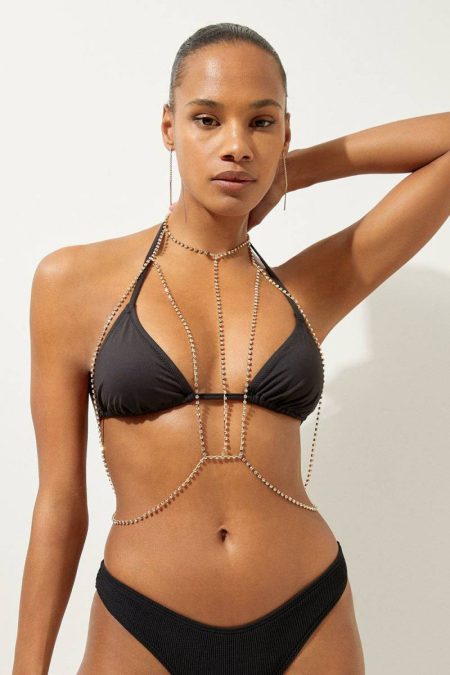 Statement Chain Body Jewelry Women Tailoring Silver Karen Millen