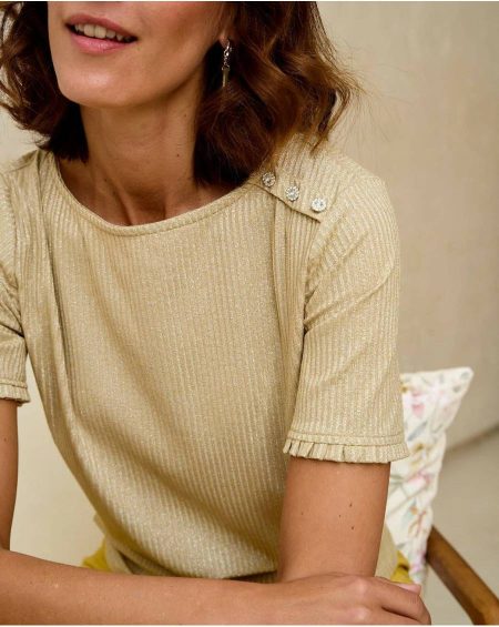 Sweater Simonne Knot Gold/Platinum Women Tops Polín Et Moi