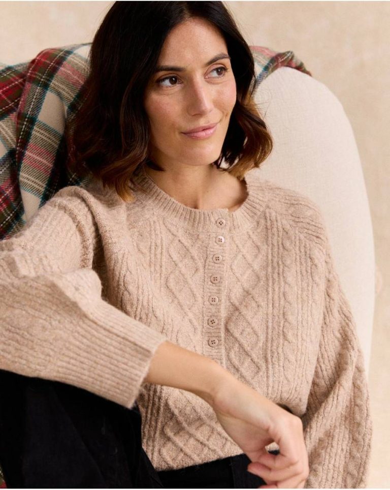 Sweater Tere Buttons Beige Tops Polín Et Moi Women - Image 3