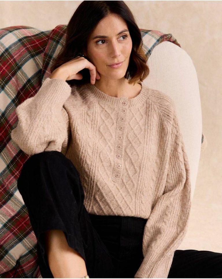 Sweater Tere Buttons Beige Tops Polín Et Moi Women - Image 4