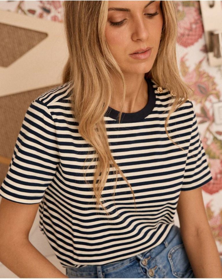 T-Shirts And Tops Polín Et Moi Edra Sailor T-Shirt Women Marine - Image 4