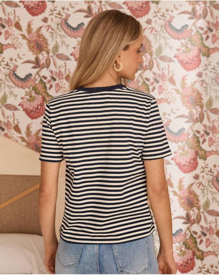 T-Shirts And Tops Polín Et Moi Edra Sailor T-Shirt Women Marine - Image 5