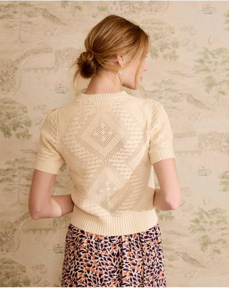 T-Shirts And Tops Polín Et Moi Raw Women Short Top Knitted Milan - Image 5