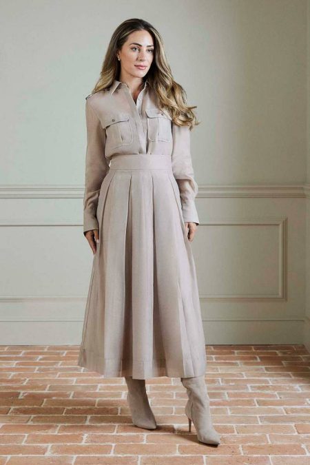 Tailoring Karen Millen Lydia Millen Petite Organdie Woven Maxi Prom Skirt Women Champagne