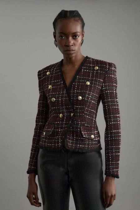 Tailoring Women Merlot Karen Millen Petite Tailored Asymmetric Tailored Jacket