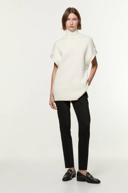 Tailoring Women Petite Tailored Pintuck Straight Leg Pants Karen Millen Black