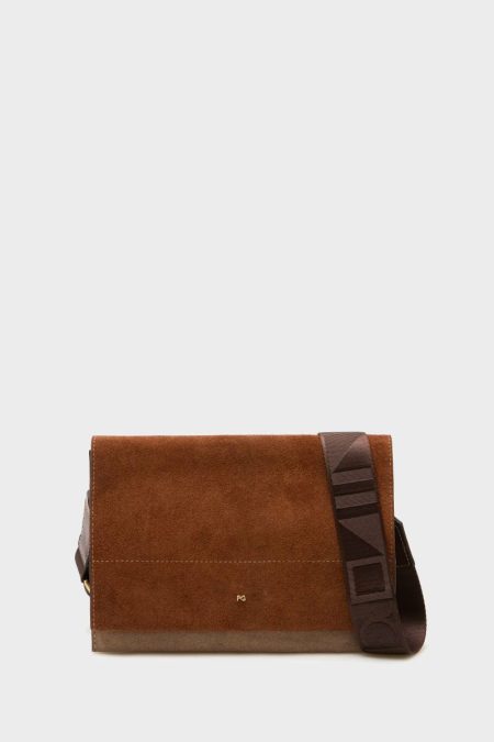 Tan Crossbody Bags Women Tándem Flap Shoulder Bag Purificacion Garci