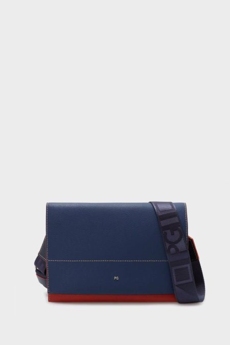 Tandem Flap Shoulder Bag Purificacion Garci Crossbody Bags Indigo Blue Women