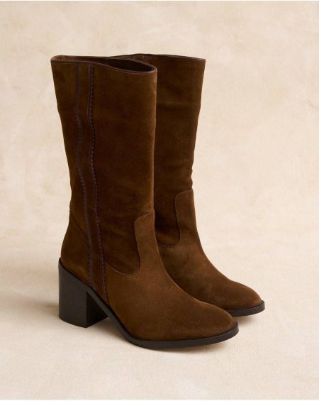 Tanita High Boot Leather Polín Et Moi Women Footwear