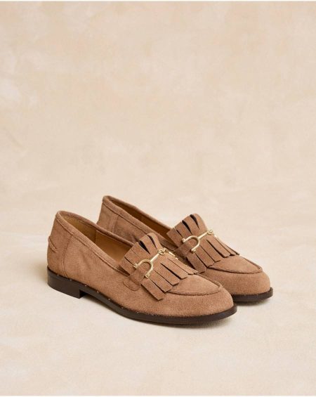 Taupe Footwear Women Polín Et Moi Flecana Buckle Moccasin