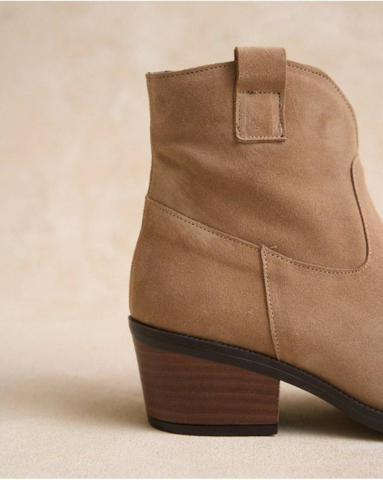 Taupe Women Ankle Boots Corisa Heel Footwear Polín Et Moi - Image 3