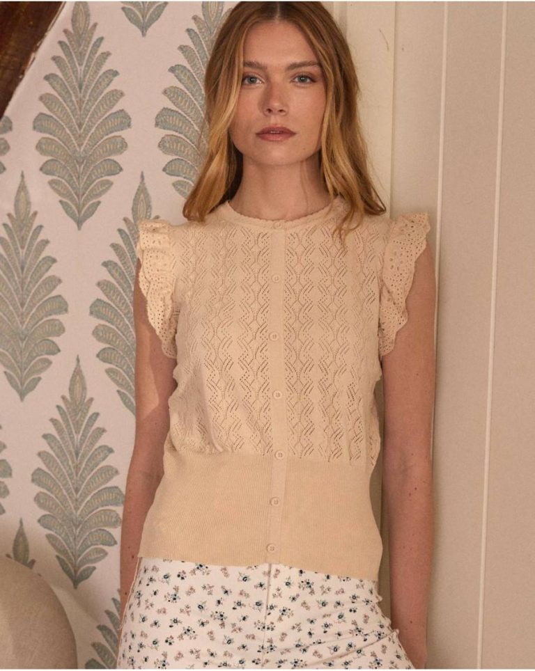 Top Buttons Look Women Beige Polín Et Moi T-Shirts And Tops - Image 2