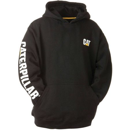 Tops & Outerwear Black Men Cat Men's Trademark Banner Hoodie