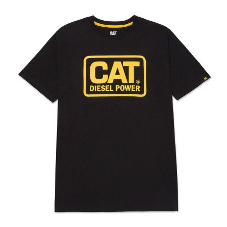 Tops & Outerwear Black/Yellow Men Men's Diesel Power Tee Cat