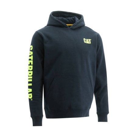 Tops & Outerwear Cat Men's Trademark Banner Hoodie Men Navy