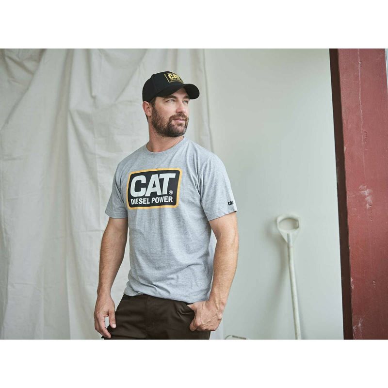 Tops & Outerwear Grey Men's Diesel Power Tee Cat Men - Image 2