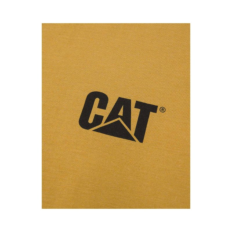Tops & Outerwear Men Mustard Yellow Heather Men's Trademark Tee Cat - Image 3